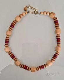 Collana in legno - misura regolabile