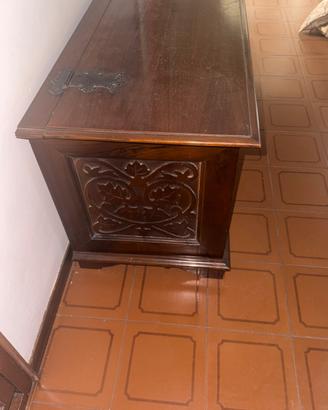 Cassapanca legno di noce