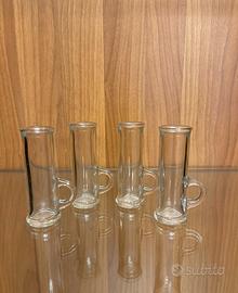 Servizio 4 bicchierini liquore vintage shot