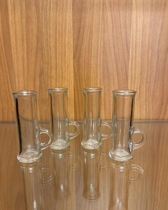 Servizio 4 bicchierini liquore vintage shot