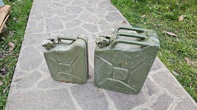 taniche in metallo per carburante