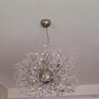 Lampadario Metal Lux vetro