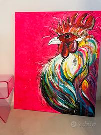 Quadro Pop Art “Gallo Leader”  100x120