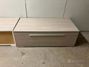 Mobili bassi soggiorno rovere sbiancato