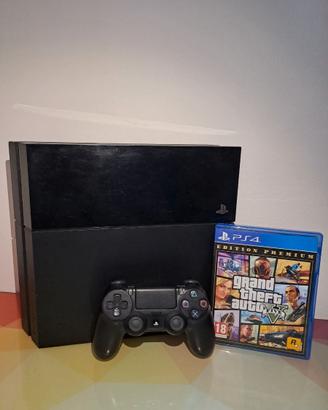 PS4 Fat 500GB + Controller + GTA V Premium