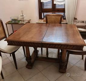 Tavolo da pranzo Anni '30 allungabile