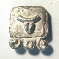 Glifo Maya oroscopo Tzolkin in argento VENTO