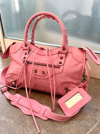 city bag style motorcycle 38x24 cm pink