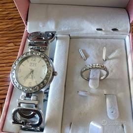 Orologio donna vintage con anello