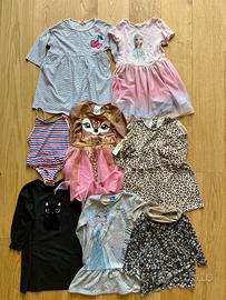 LOTTO ABBIGLIAMENTO BAMBINA – 49 PEZZI, 5-7 anni