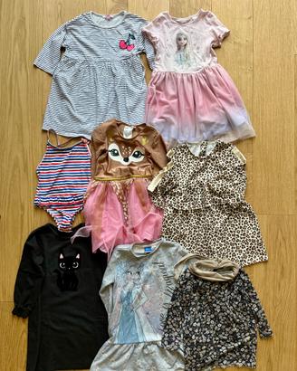 LOTTO ABBIGLIAMENTO BAMBINA – 49 PEZZI, 5-7 anni
