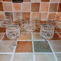 set di bicchieri decorati