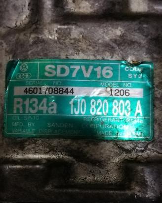 Compressore clima VOLKSWAGEN GOLF 4 1.9 1998