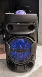 cassa audio rgb Bluetooth per karaoke