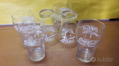 Set 6 bicchieri Coca Cola vintage anni '60