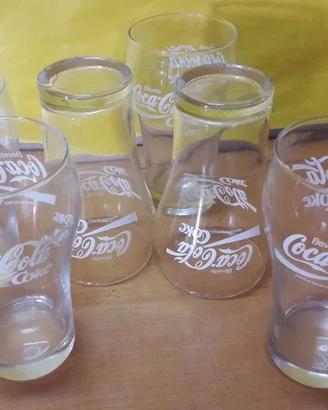 Set 6 bicchieri Coca Cola vintage anni '60