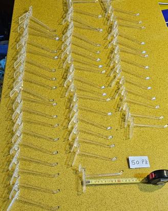 50 GANCI IN PLEXIGLASS PER PARETI DOGATE 10 CM