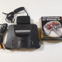 Console n64 nintendo 64 + n.10 giochi game + pad