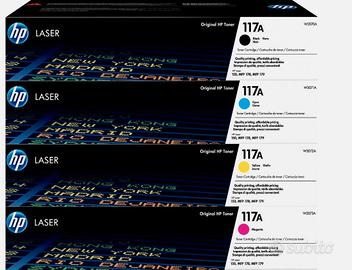 4 Toner HP117A Originali Nuovi