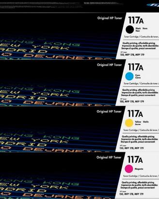 4 Toner HP117A Originali Nuovi