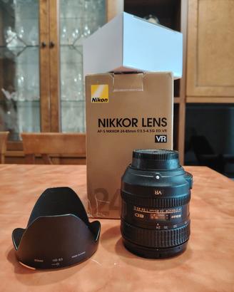 Obbiettivo Nikon af - s  24 - 85 ed vr