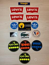 Lotto 15 adesivi vintage brand sportivi