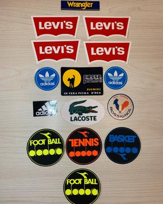 Lotto 15 adesivi vintage brand sportivi