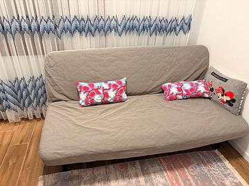 IKEA NYHAMN-Divano letto a 3 posti grigio