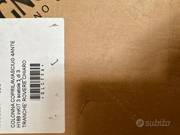 Colonna armadio per lavatrice e asciugatrice