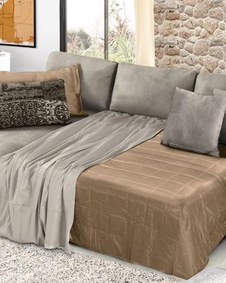 DIVANO LETTO CON PENISOLA NABUK