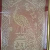 Quadro all'uncinetto filet