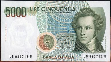 5.000 lire Bellini