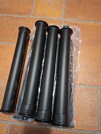 Piedini doghe letto 30cm acciaio