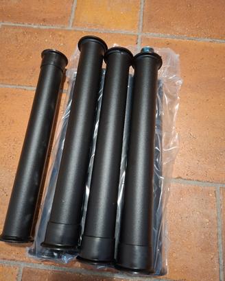 Piedini doghe letto 30cm acciaio
