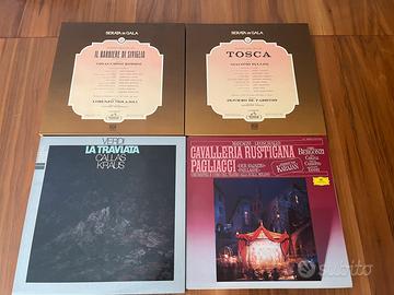 Lotto 4 cofanetti opere in 10 LP Vinili e testi 🇮🇹