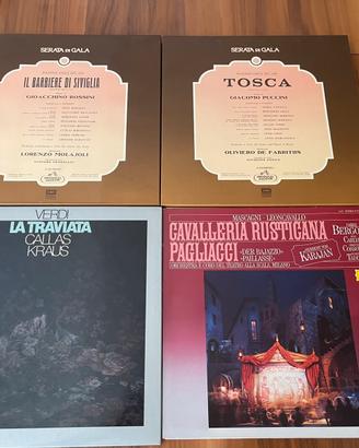 Lotto 4 cofanetti opere in 10 LP Vinili e testi 🇮🇹