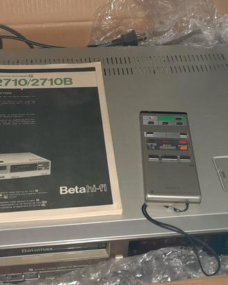 Sony SL-2710 Betamax Hi-Fi NTSC USA + Accessori