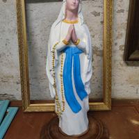 Madonna di Lourdes in gesso H 60 cm