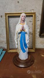 Madonna di Lourdes in gesso H 60 cm