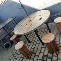 set da giardino stile industriale 