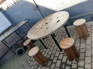 set da giardino stile industriale 