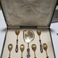 Servizio vintage da dessert argento 800 Gasparella