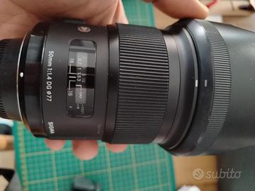 sigma art 50 1.4  x Nikon  + dock usb 