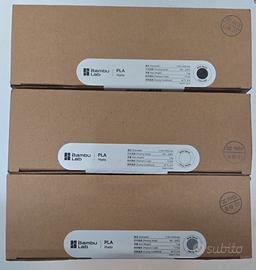 3 Bobine Filamento 3D Bambulab, Sigillate