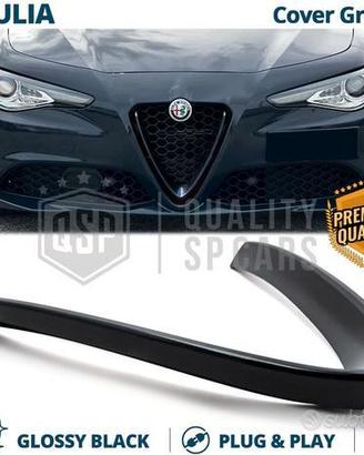 Cover Griglia per Alfa Giulia Cornice Nero Lucido