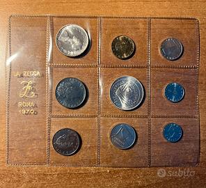 Serie Ufficiale 1970 Zecca- 500 e 1000 Lire in Arg