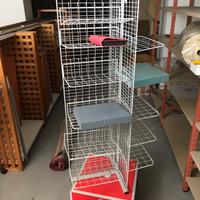 Espositori per negozi con ruote