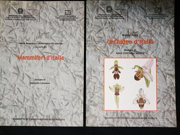 Lotto di 2 libri Mammiferi e Orchidee d'Italia
