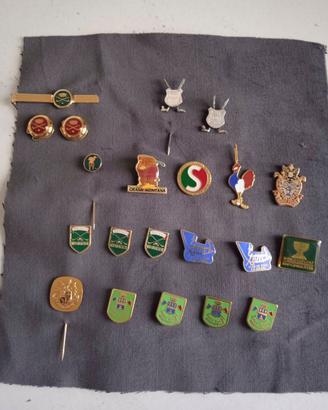 Lotto 18 spille da golf vintage  + accessori