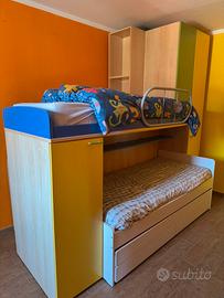 Cameretta a Ponte serie Compact 3 Letti